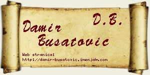 Damir Bušatović vizit kartica